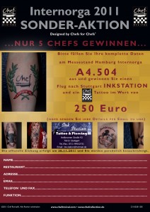 Gewinne ein Chef Tattoo